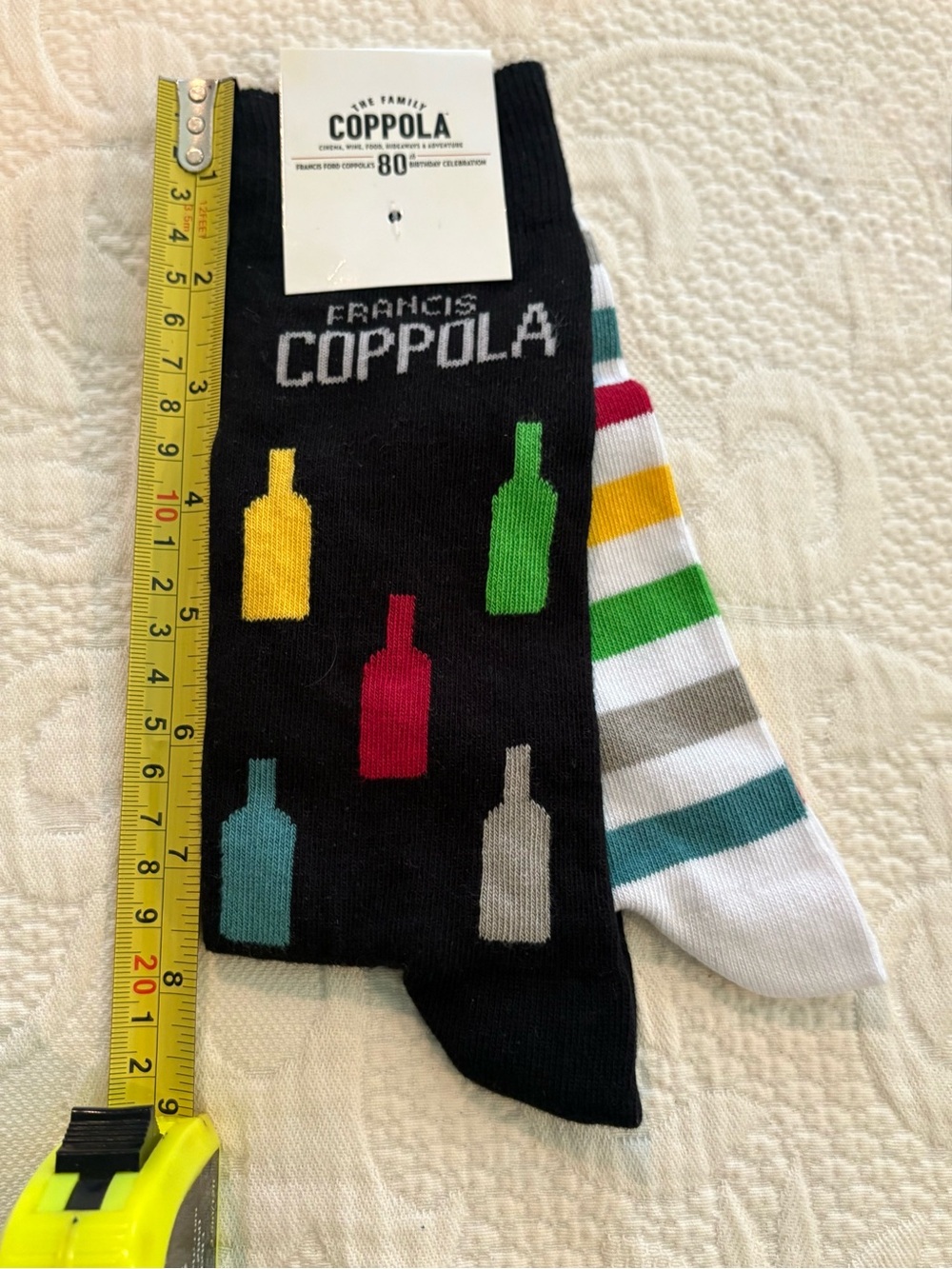Men’s Multi-Color Bottle Pattern Socks - Picture 2 of 3